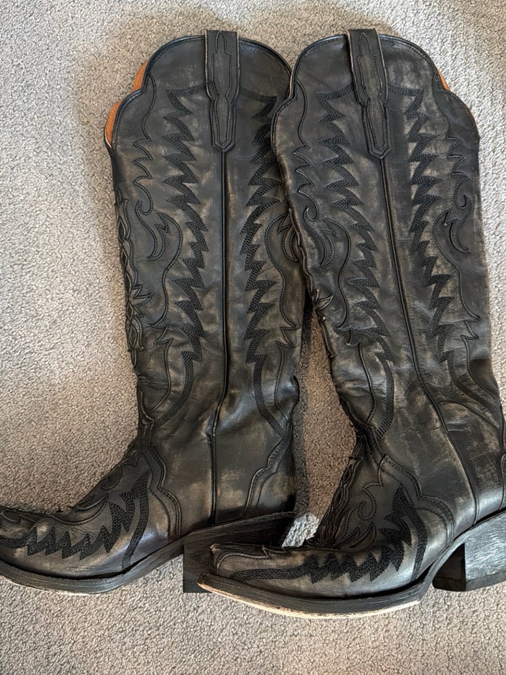 Dan Post Black Western Cowboy Boots